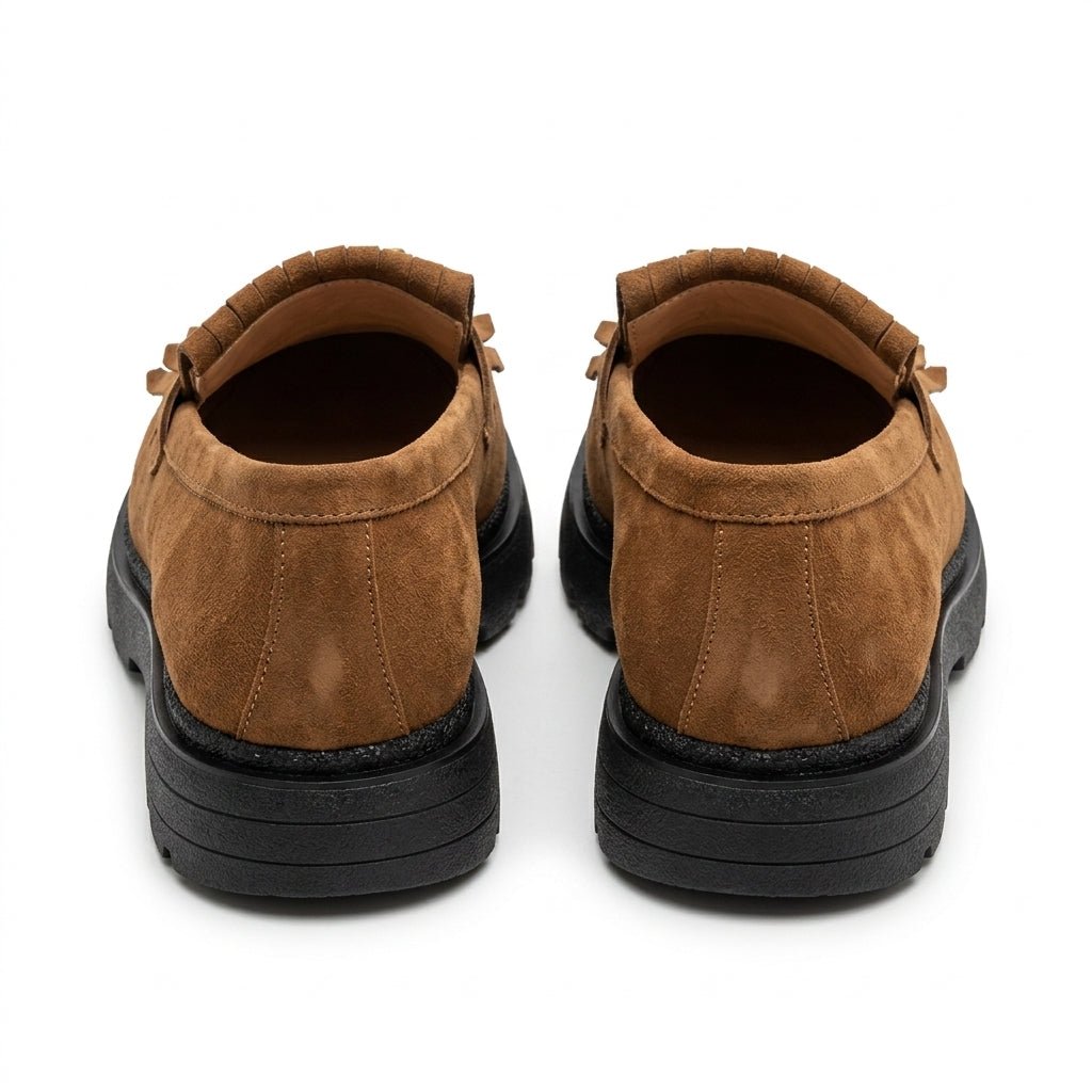 Mocasini dama maro - velur T.N 231, din piele naturala - Paul Style