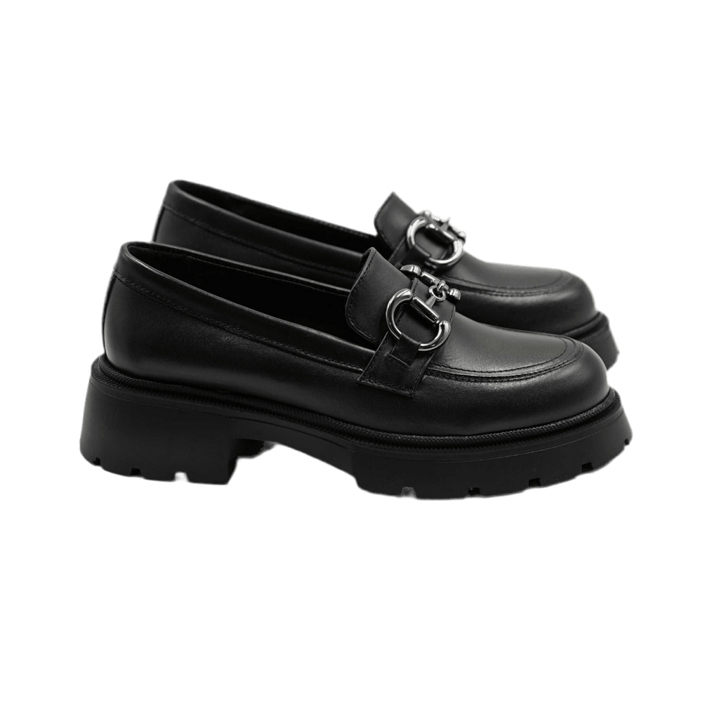 Mocasini dama negri, 132, din piele naturala - Paul Style