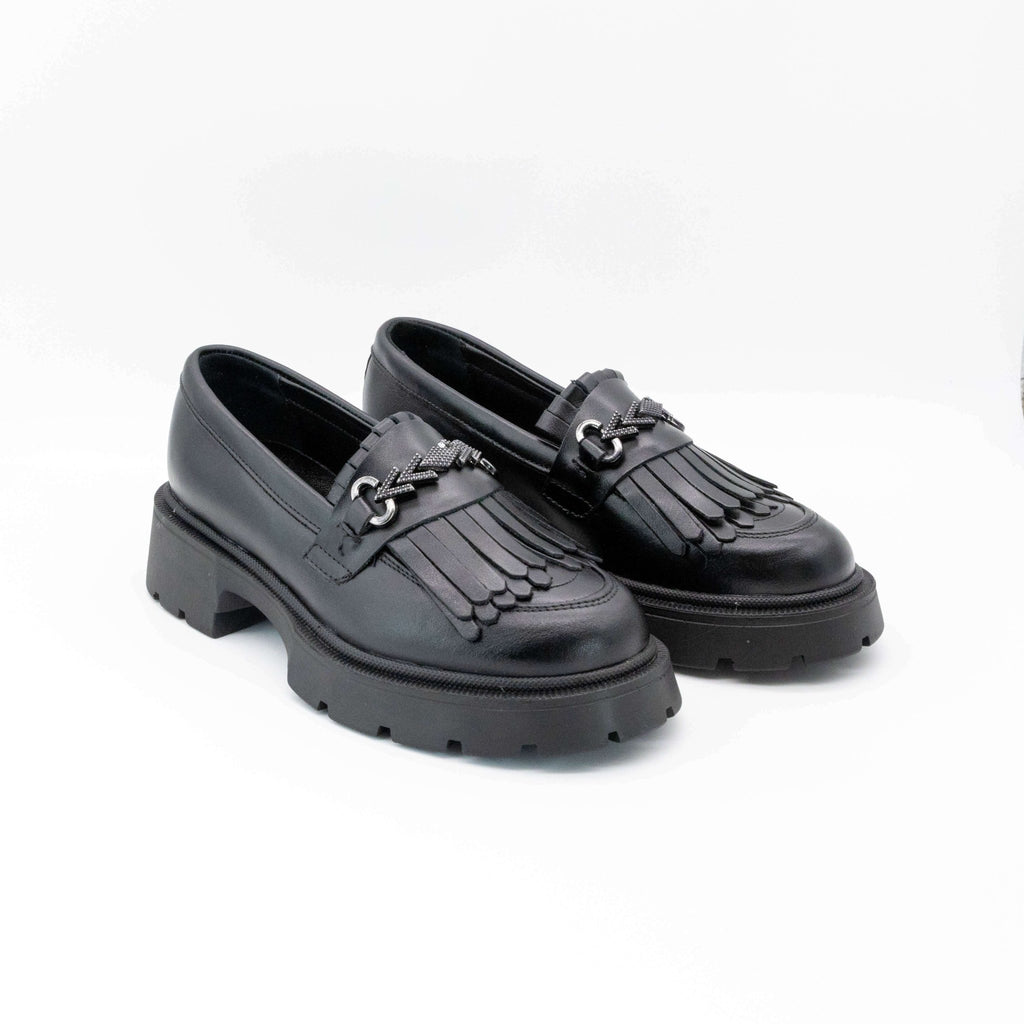 Mocasini dama negri, 135, din piele naturala - Paul Style