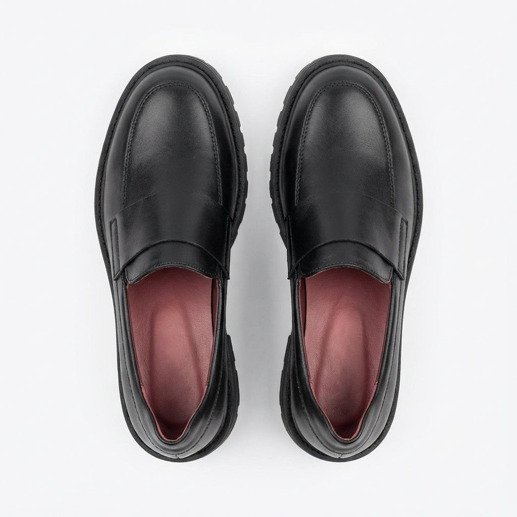 Mocasini dama negri, Florenta - 208,din piele naturala - Paul Style