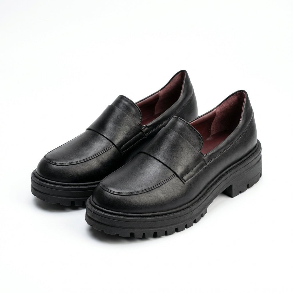 Mocasini dama negri, Florenta - 208,din piele naturala - Paul Style