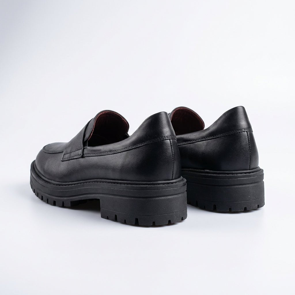 Mocasini dama negri, Florenta - 208,din piele naturala - Paul Style