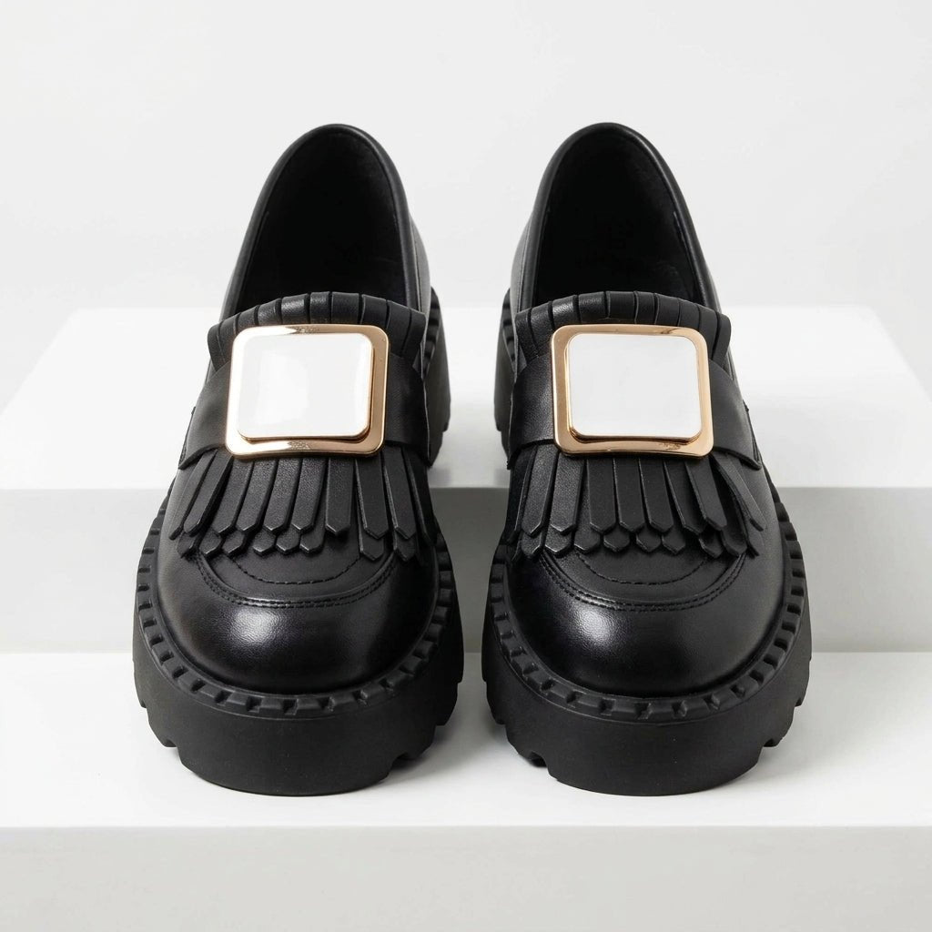 Mocasini dama negru, 139, din piele naturala - Paul Style