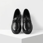 Mocasini dama negru, A - 290, din piele naturala - Paul Style