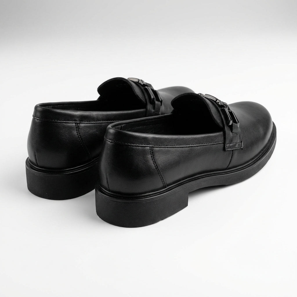 Mocasini dama negru, A - 290, din piele naturala - Paul Style