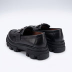 Mocasini dama negru, A - 293 - 1, din piele naturala - Paul Style
