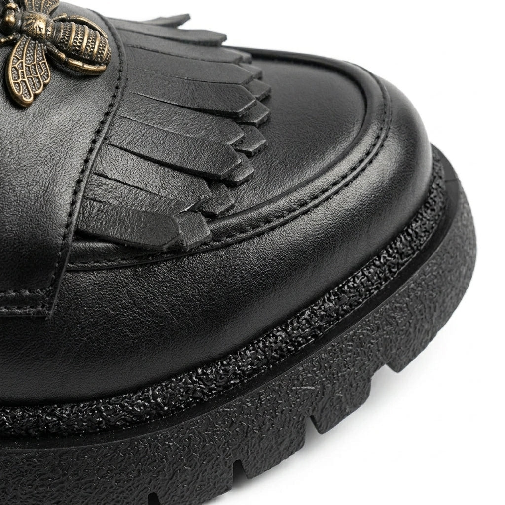 Mocasini dama negru, A - 293 - 3, din piele naturala - Paul Style