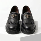 Mocasini dama negru, A - 293 - Florenta, din piele naturala - Paul Style