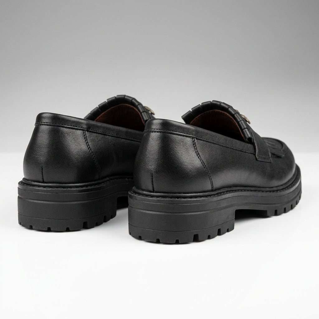 Mocasini dama negru, A - 293 - Florenta, din piele naturala - Paul Style