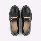 Mocasini dama negru, Diana - 230, din piele naturala - Paul Style