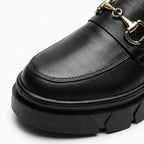 Mocasini dama Negru, Odesa, din piele naturala - Paul Style