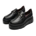 Mocasini dama Negru, Odesa, din piele naturala - Paul Style