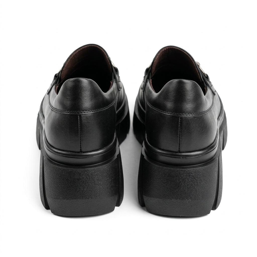Mocasini dama Negru, Odesa, din piele naturala - Paul Style