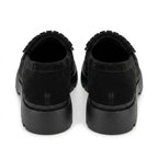 Mocasini dama negru - velur, A - 293 - 3, din piele naturala - Paul Style