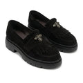 Mocasini dama negru - velur, A - 293 - 3, din piele naturala - Paul Style