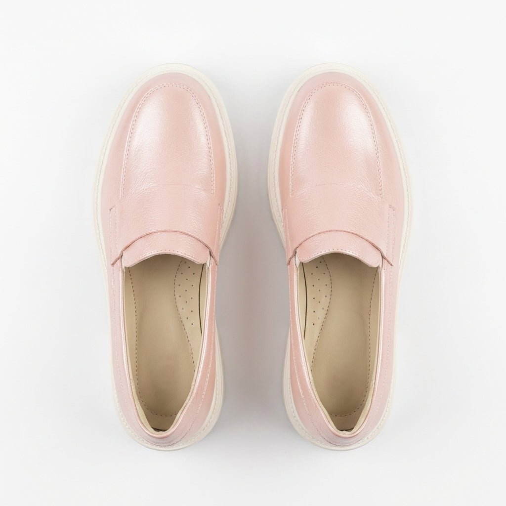 Mocasini dama nud, Florenta - 208,din piele naturala - Paul Style