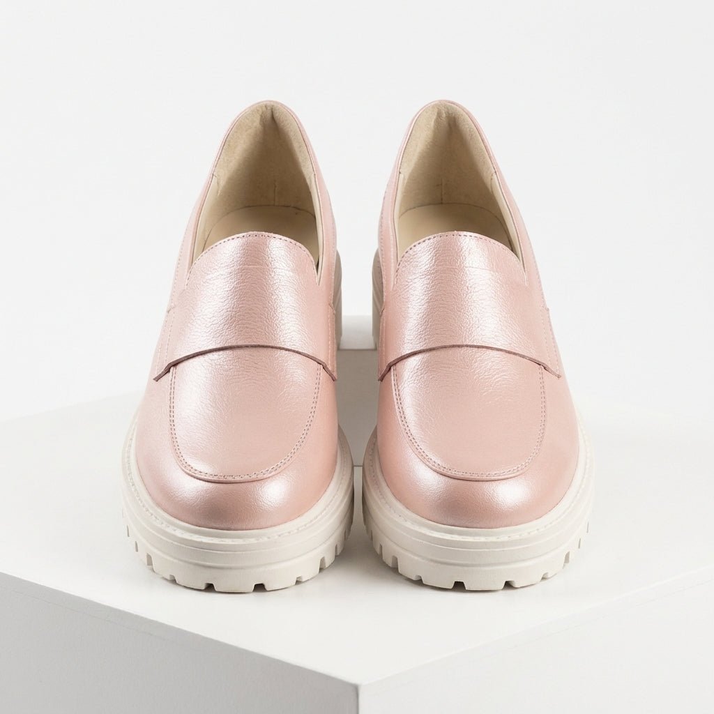 Mocasini dama nud, Florenta - 208,din piele naturala - Paul Style