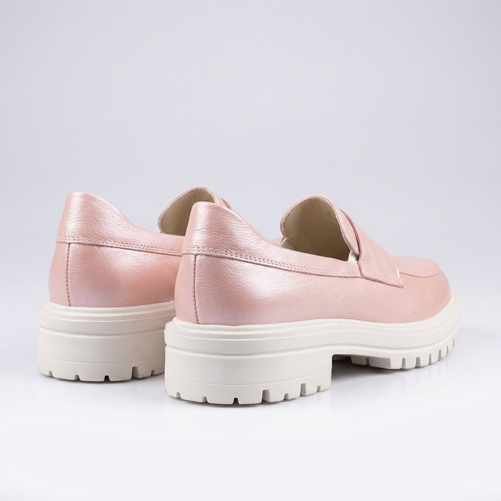 Mocasini dama nud, Florenta - 208,din piele naturala - Paul Style