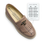 Mocasini dama nude - cappucino, A - 293 - 3, din piele naturala - Paul Style