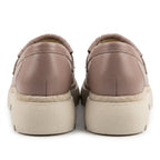 Mocasini dama nude - cappucino, A - 293 - 3, din piele naturala - Paul Style