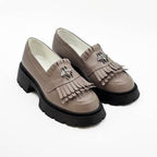 Mocasini dama taupe, 131, din piele naturala | Paul Style
