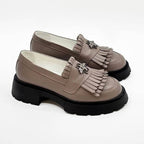 Mocasini dama taupe, 131, din piele naturala | Paul Style