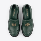 Mocasini dama verde, B - Florenta, din piele naturala - Paul Style