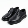 Men's casual shoes, 558, made of navy blue genuine leather 