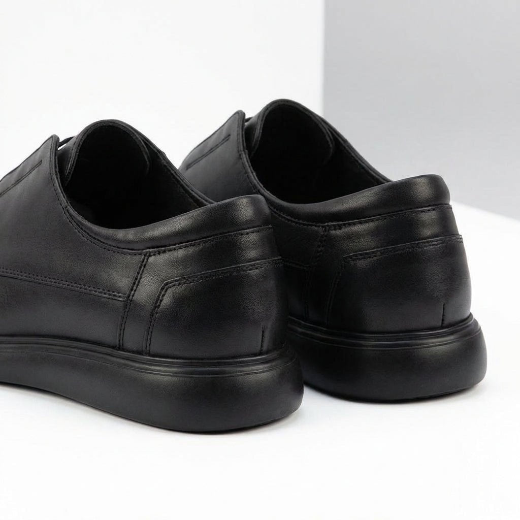 Pantofi casual barbati, 558, din piele naturala negru - Paul Style