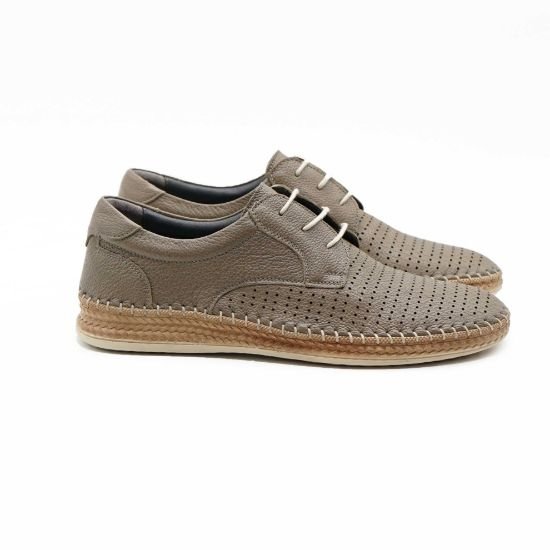 Pantofi casual barbati, 663, din piele naturala bej - Paul Style