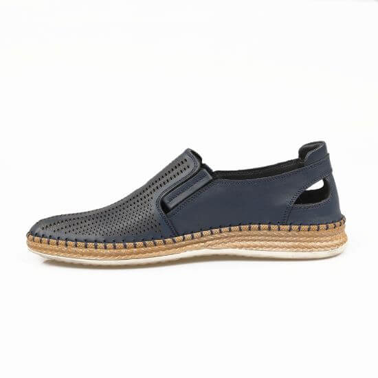 Pantofi casual barbati din piele naturală 662 bleumarin - Paul Style