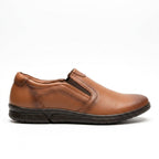 Pantofi casual barbati din piele naturală, A - 502, maro - Paul Style