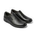 Pantofi casual barbati din piele naturală, A - 502, negru - Paul Style