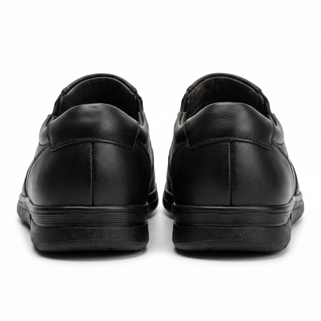 Pantofi casual barbati din piele naturală, A - 502, negru - Paul Style