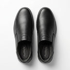 Pantofi casual barbati din piele naturală, A - 502, negru - Paul Style