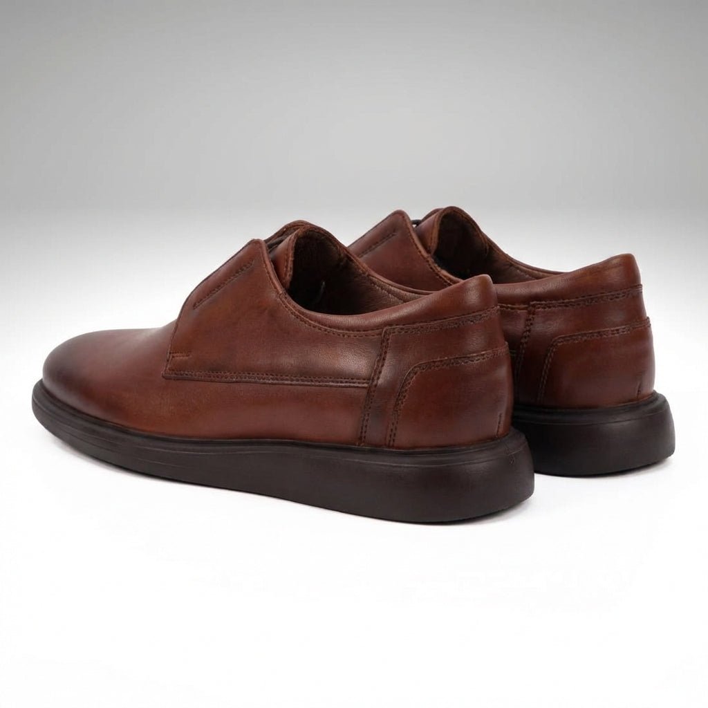 Pantofi casual barbati piele naturală 558 maro - Paul Style