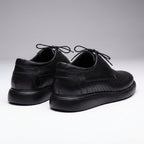 Pantofi casual barbati piele naturală 558g bleumarin - Paul Style