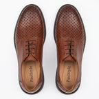 Pantofi casual barbati piele naturală 558g maro - Paul Style