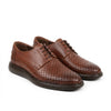 Men's casual shoes, genuine leather, 558g, brown 