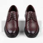 Pantofi casual barbati piele naturală 558g visiniu - Paul Style