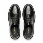Pantofi Casual Dama, R-47, Croco Negru - Paul Style