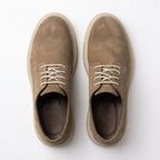 Pantofi casul dama bej - velur, A - 296, din piele naturala - Paul Style