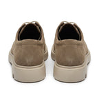 Pantofi casul dama bej - velur, A - 296, din piele naturala - Paul Style