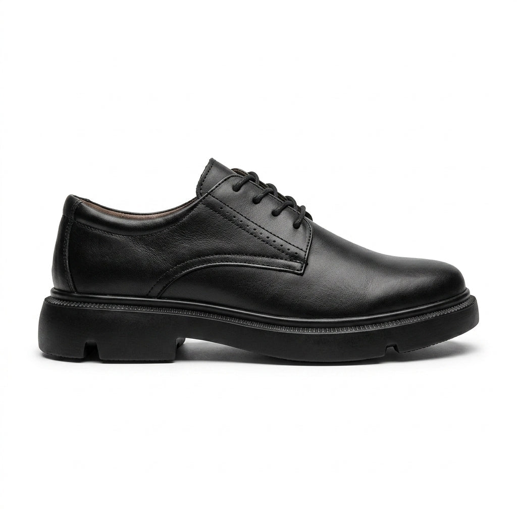 Pantofi casul dama negru, A - 296, din piele naturala - Paul Style