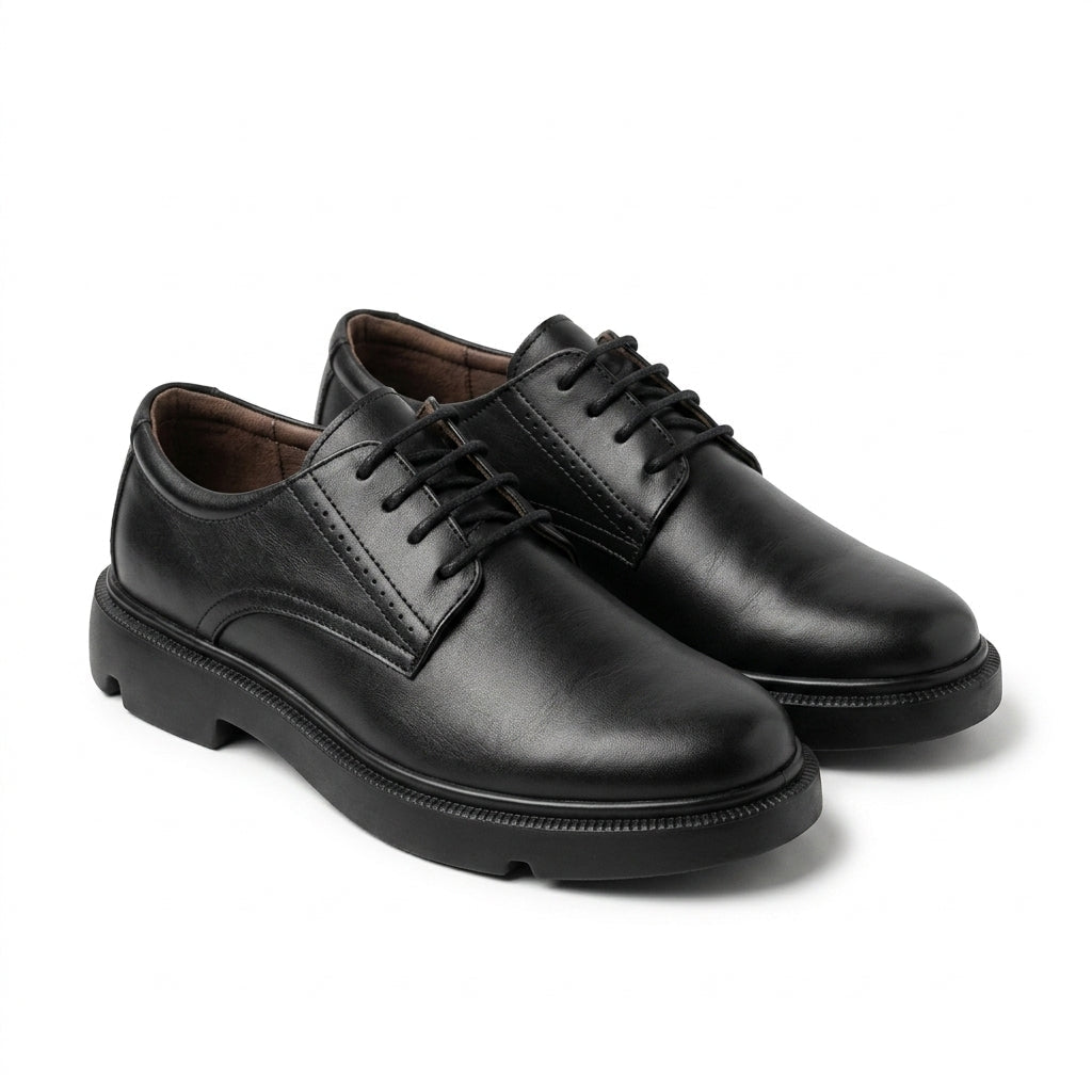 Pantofi casul dama negru, A - 296, din piele naturala - Paul Style