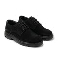 Pantofi casul dama negru - velur, A - 296, din piele naturala - Paul Style