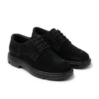 Pantofi casul dama negru - velur, A - 296, din piele naturala - Paul Style