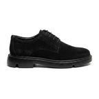 Pantofi casul dama negru - velur, A - 296, din piele naturala - Paul Style