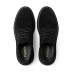 Pantofi casul dama negru - velur, A - 296, din piele naturala - Paul Style