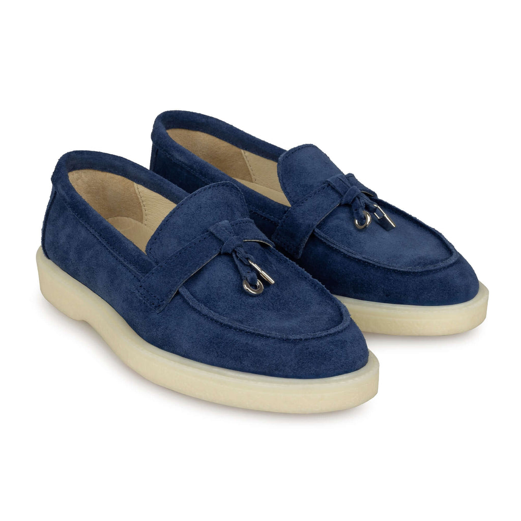 Pantofi dama casual din piele Naturala bleumarin Model 134 - Paul Style